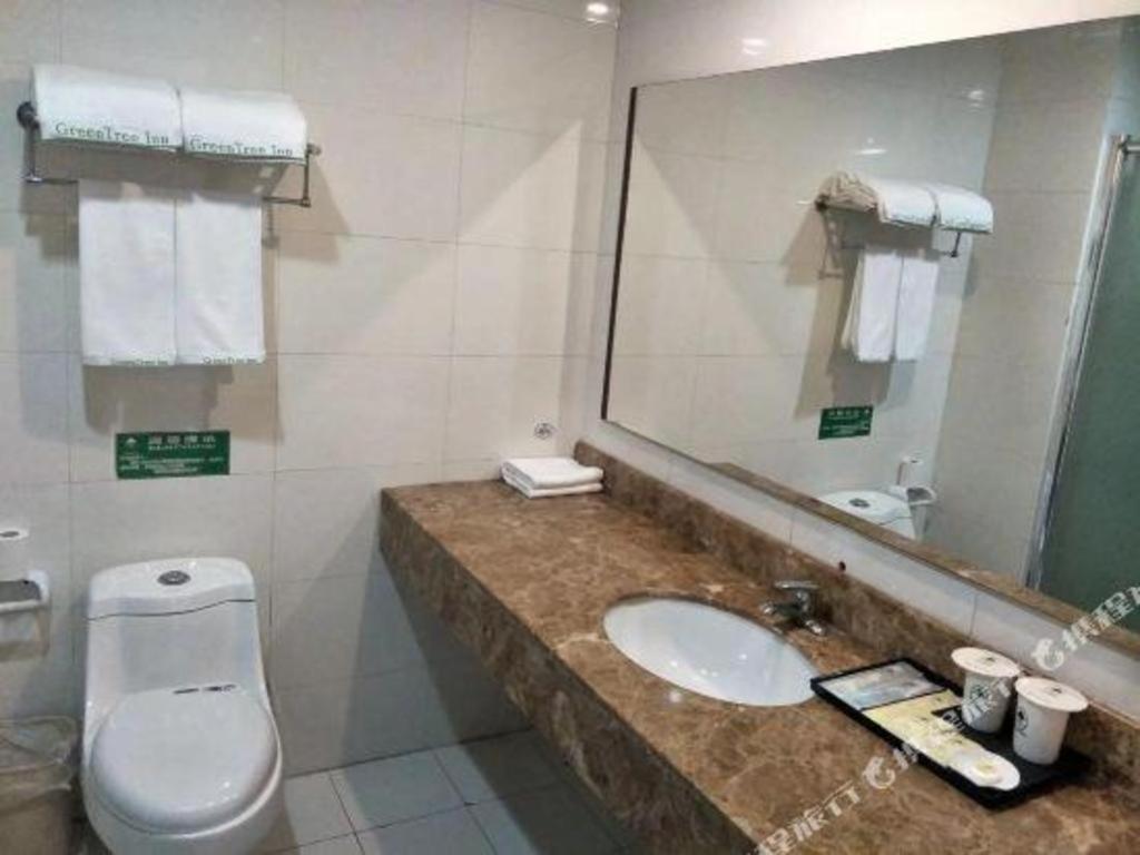 Greentree Inn Tianjin Wuqing Distric Bohai Market Exterior foto